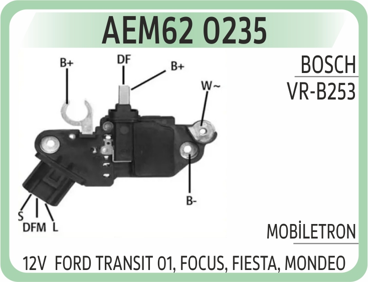 AEM62 0235 KONJEKTOR FORD TRANSIT 01, FOCUS, FIESTA, MONDEO